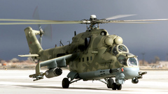 Helicopters hind vehicles Mi-24