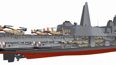 Helicopters ships vehicles