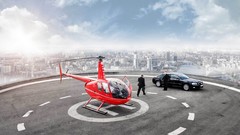 Helicopters vehicles cityscapes skyscapes limousines