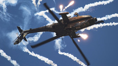 Helicopters vehicles flares ah-64