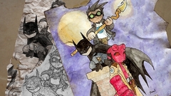 Hellboy Batman dc comics