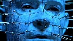 Hellraiser Movies horror Pinhead (Hellraiser) demon blue face