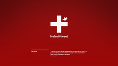 Helveti tweet Helvetica high