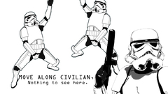 Here move civilian along