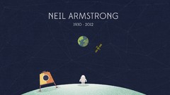 Heroes memorial NASA outer space artwork Neil Armstrong upscaled