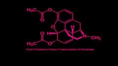 Heroin drugs molecule chemistry