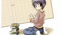 Hidamari sketch meganekko Sae