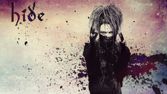 hide (musician) stains Music singer text looking at viewer