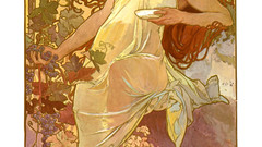 High alphonse mucha autumn