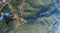 High cutter wingsuit over