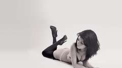 High heels lying down