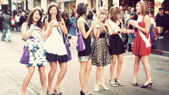 High heels tiaras girls