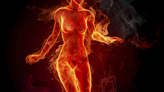 High Resolution flamewomancgi