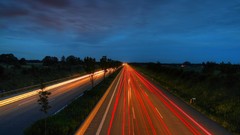 Highways roads long exposure
