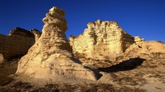 Hills rocks chalk Kansas rock formations