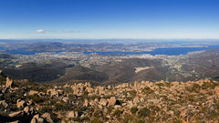 Hobart from mount wellington