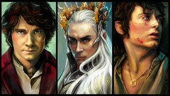 Hobbits elves The Hobbit artwork Bilbo Baggins the lord of the 