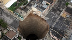 Hole urban accident Guatemala