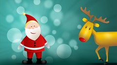 Holidays Christmas santa claus Rudolph the Red-Nosed Reindeer