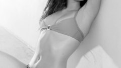 Holly valance monochrome greyscale