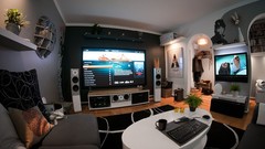 Home Technology TV plasma living room technic man cave