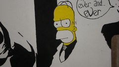 Homer Simpson stencil Scarface