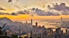 Hong Kong cityscapes city skyline hong kong bay