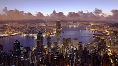 Hong Kong cityscapes city skyline hong kong bay