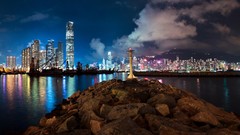 Hong Kong cityscapes city skyline hong kong bay
