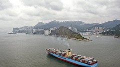 Hong Kong maersk line cargo ship
