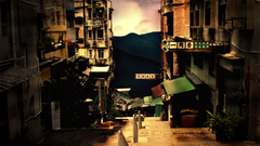 Hongkong Concept street buildings