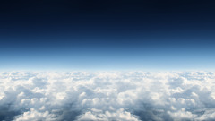 Horizon flying skyscapes clouds