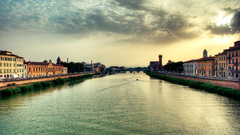 Horizon Pisa Italy rivers
