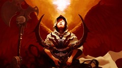 Horns artwork fantasy art Angels and Demons