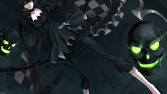 Horns chains skulls anime girls scythe Dead Master Takanashi 