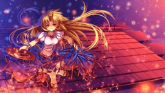 Horns red eyes blondes touhou Eternal video games Hoshiguma 