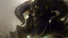 Horns skulls artwork fantasy art hexen