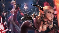Horns stockings panties artwork boobs cgi fantasy art Tera 