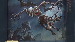 Horror dark magic skeletons