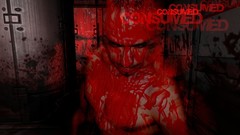 Horror dark red blood