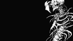 Horror minimalistic grayscale skeletons