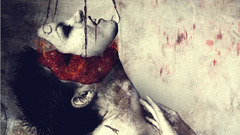 Horror terrible masks faceless artwork