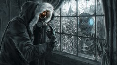 Horror zombies gas masks romantically apocalyptic Vitaly S 