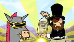 Horse woman lemonade get shut