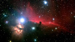 Horsehead Nebula space art Flame Nebula
