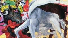 Horses Bull Spanish artwork traditional art Pablo Picasso 