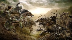 Horses Knights Wolves orc Orcs Trolls the lord of the rings 