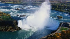 Horseshoe Niagara Falls waterfalls aerial view
