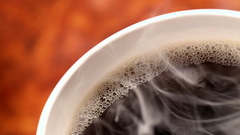 Hot flavored coffee widescreen