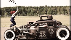 Hot rod drag racing Rat Rod Coupé